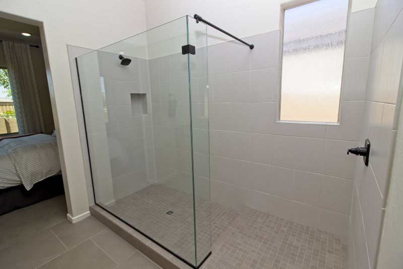 Modern bathroom renovation with walk-in shower